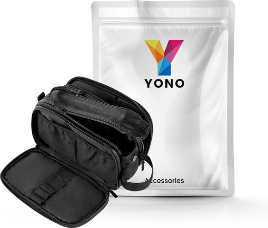 YONO Reis Toilettas Heren - PU Leer - XL - Zwart