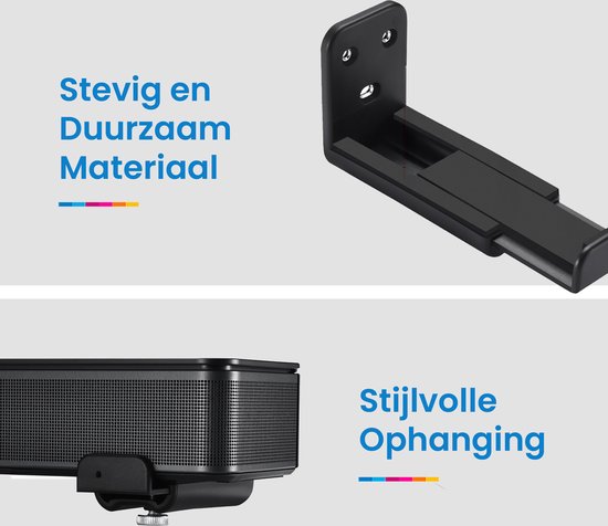 YONO Soundbar Beugel Universeel - Set - Houder - Mount - Steun - Muurbeugel - Zwart