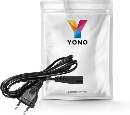 YONO Voedingskabel geschikt voor JBL Partybox 100/110/200/300/310/710/1000 - Netsnoer 1.80 M - Zwart