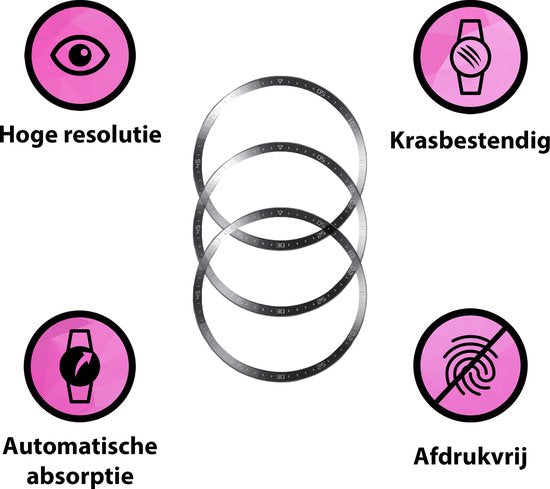 YONO Screen Protector Set geschikt voor Huawei Watch GT 3 - 46mm - 3 stuks