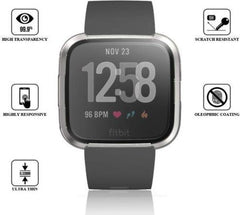 Protective Case Bumper geschikt voor Fitbit Versa – Screen Protector Hoesje - Siliconen Bescherming Transparant