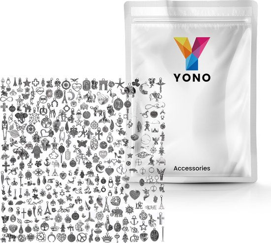 YONO Bedels voor Sieraden Maken - Armband - Ketting - Set van 300 - Zilverkleurig