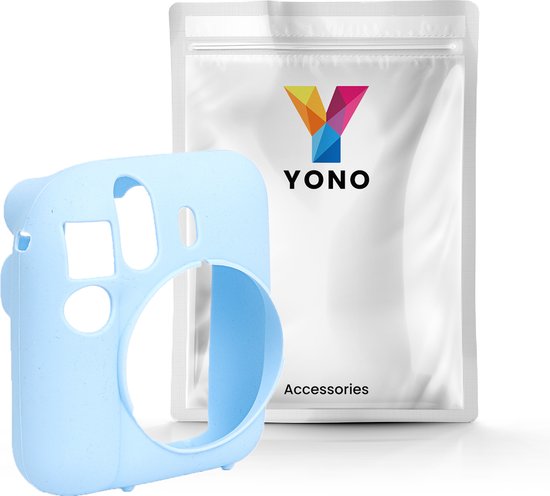 YONO Siliconen Hoesje geschikt voor Fujifilm Instax Mini 12 - Skin Case - Pastel Blauw