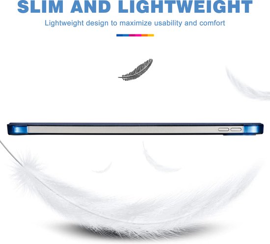 YONO Hoes geschikt voor iPad 10e Generatie - 2022 - 10.9 inch - Case Cover - Tablet Hoesje - Donkerblauw