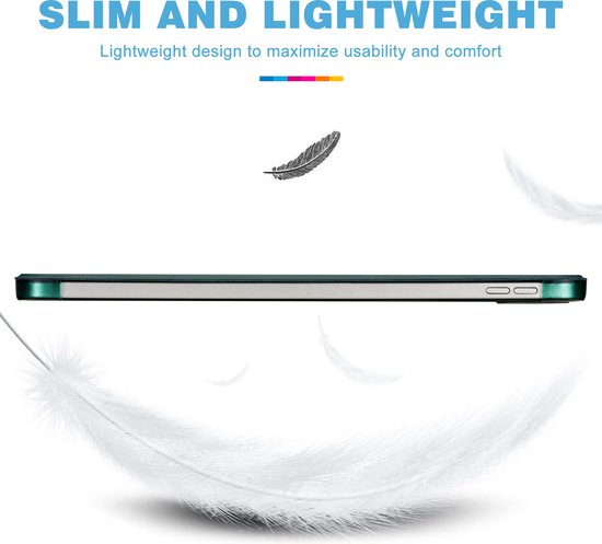 YONO Hoes geschikt voor iPad 10e Generatie - 2022 - 10.9 inch - Case Cover - Tablet Hoesje - Donkergroen