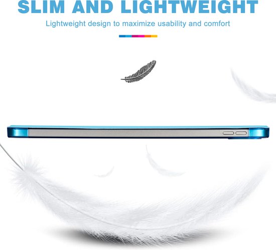 YONO Hoes geschikt voor iPad 10e Generatie - 2022 - 10.9 inch - Case Cover - Tablet Hoesje - Lichtblauw