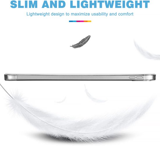 YONO Hoes geschikt voor iPad 10e Generatie - 2022 - 10.9 inch - Case Cover - Tablet Hoesje - Wit