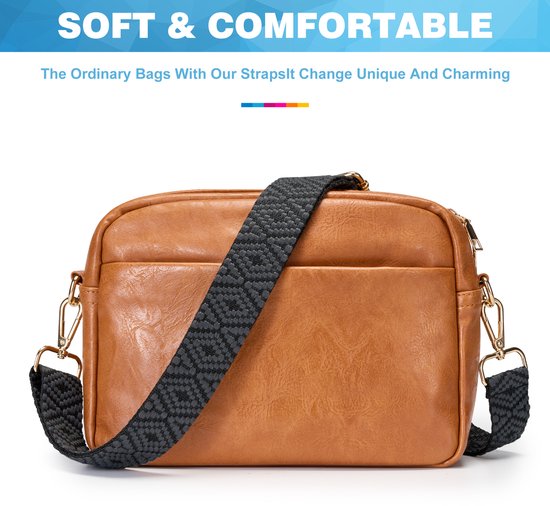 Bandoulière pour sac YONO - Bandoulière réglable - Zwart