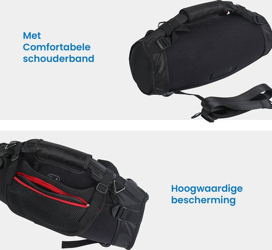 YONO Bescherm Hoes met Schouderband geschikt voor JBL Boombox 3 / Boombox 3 Wi-Fi - Travel Case - Zwart