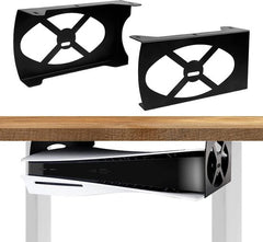 YONO Bureau Houder geschikt voor Playstation 5 (Digital & Disc Edition) - Beugel Horizontaal - PS5 Standaard Accessoires - Zwart