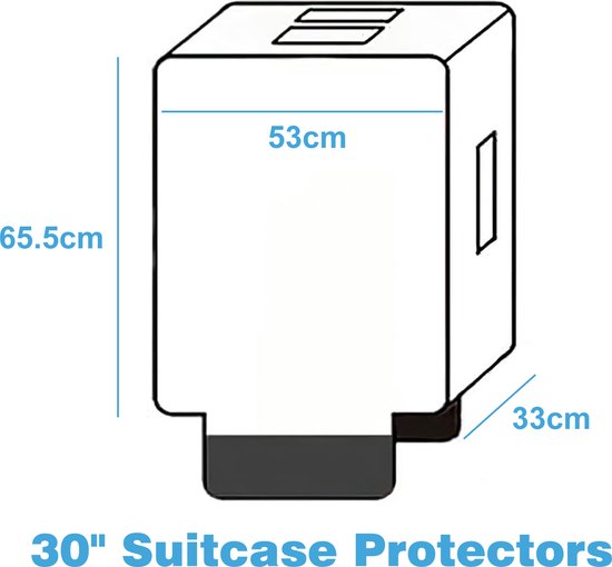 YONO Kofferhoes Transparant - Koffer Beschermhoes - XL