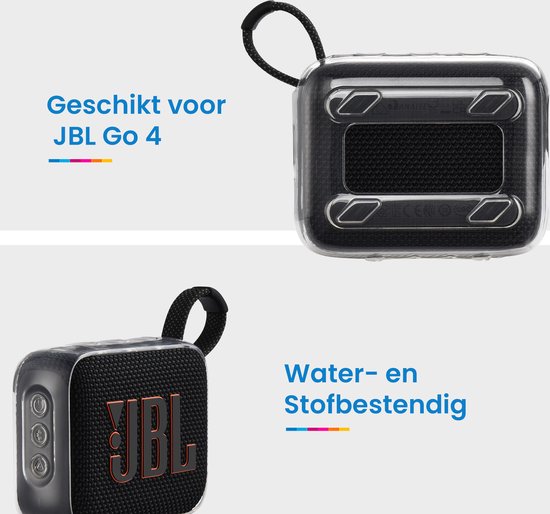 YONO Hoesje geschikt voor JBL Go 4 - Case - Transparant