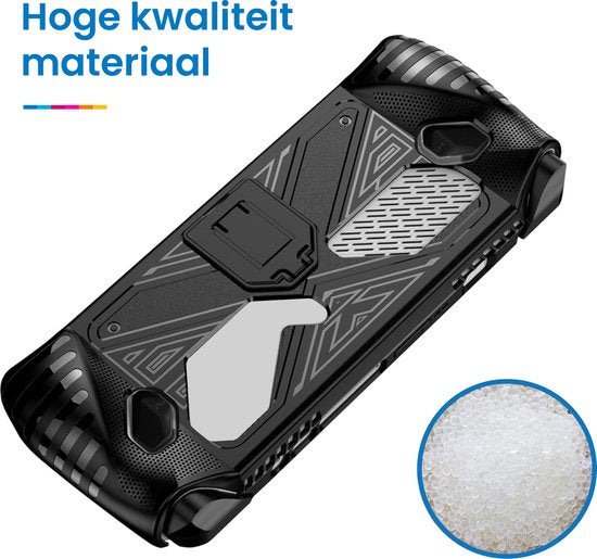 YONO Grip Case geschikt voor ASUS ROG Ally - Ryzen Z1 Extreme - Bescherm Hoesje met Standaard - Zwart