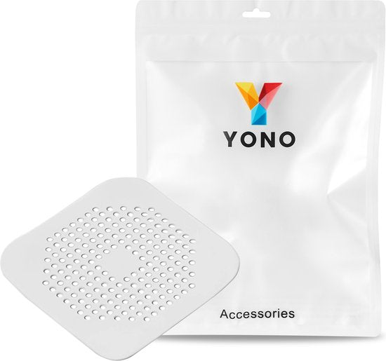 YONO Siliconen Gootsteen Zeef - Afvoerzeef 14cm - Badkamer - Douche - Keuken - Wit