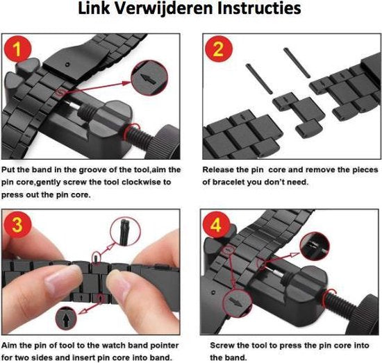 YONO Bandje geschikt voor Fitbit Charge 4 – Charge 3 – Schakel RVS – Zilver