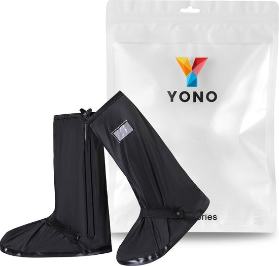 YONO Overschoenen Waterdicht met Ritssluiting - Regenschoenen Fiets - Schoenovertrekken Herbruikbaar - Schoenhoesjes - Maat 43-45