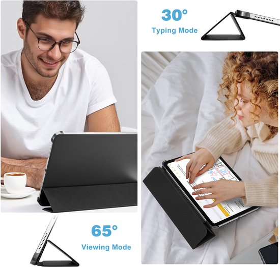 YONO Hoes geschikt voor iPad 10e Generatie - 2022 - 10.9 inch - Case Cover - Tablet Hoesje - Zwart