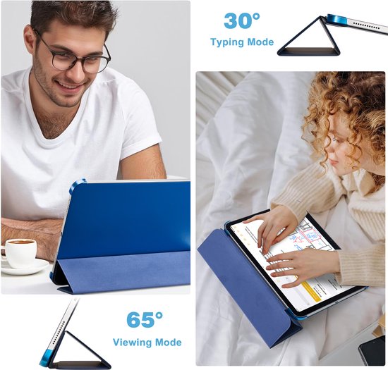 YONO Hoes geschikt voor iPad 10e Generatie - 2022 - 10.9 inch - Case Cover - Tablet Hoesje - Donkerblauw