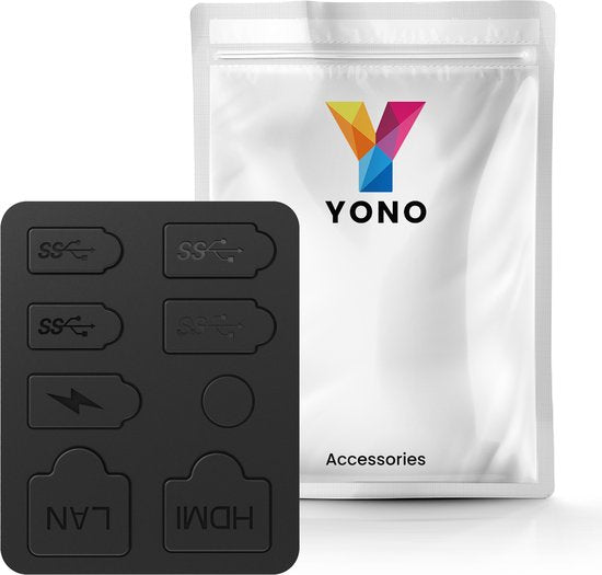 YONO Anti Stof Pluggen geschikt voor Playstation 5 SLIM - PS5 Bescherming Accessoires - Zwart