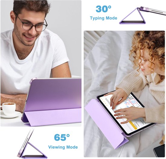 YONO Hoes geschikt voor iPad 10e Generatie - 2022 - 10.9 inch - Case Cover - Tablet Hoesje - Lila