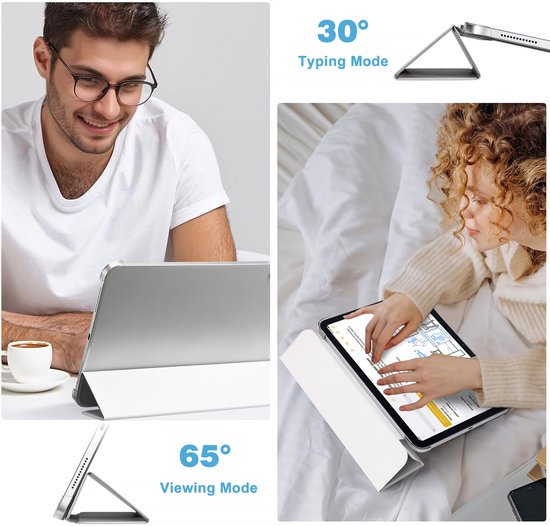 YONO Hoes geschikt voor iPad 10e Generatie - 2022 - 10.9 inch - Case Cover - Tablet Hoesje - Wit