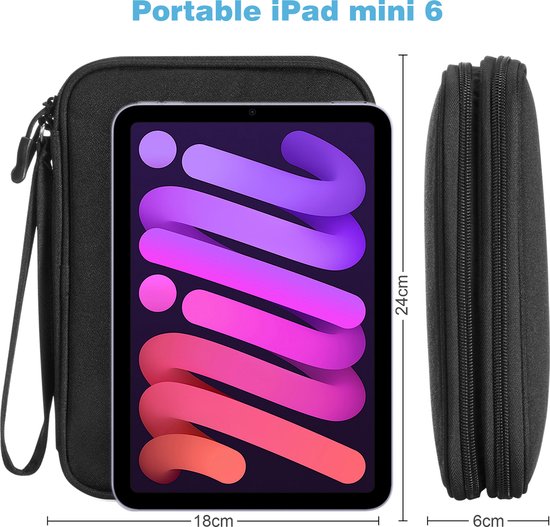 YONO Kabel Organiser Tas - Kabeltas - Organizer Etui - Opbergtas voor Kabels en Accessoires - Zwart