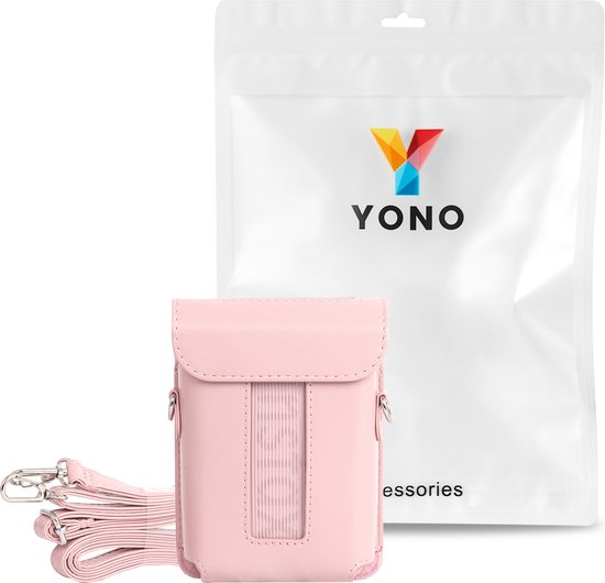 YONO Hoesje geschikt voor Fujifilm Instax Link 3 - Case met Draagriem - Opbergtasje - Roze