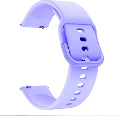 YONO Siliconen Classic Bandje 20mm - Horlogebandje geschikt voor Samsung Galaxy Watch 7/6/5 / Pro / 4 / 3 / Active 2 - Polar Ignite / Unite – Huawei - Lila