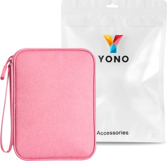 YONO Kabel Organiser Tas - Kabeltas - Organizer Etui - Opbergtas voor Kabels en Accessoires - Roze