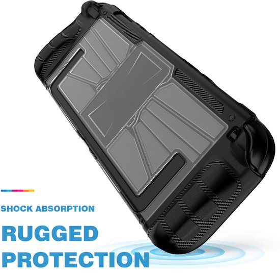 YONO Grip Case geschikt voor Nintendo Switch 2 - Ergonomische Cover met Standaard - Zwart