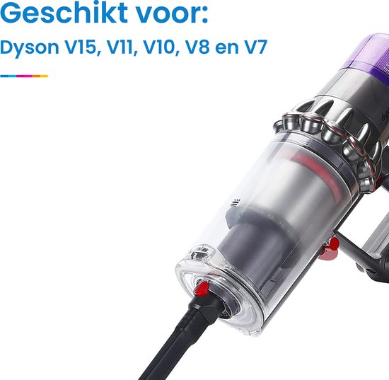 YONO Flexibele Zuigmond geschikt voor Dyson V15 / V11 / V10 / V8 / V7 Steelstofzuiger - Mondstuk Accessoires en Onderdelen - Zwart