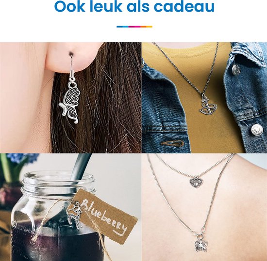 YONO Bedels voor Sieraden Maken - Armband - Ketting - Set van 300 - Zilverkleurig