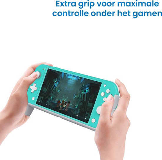 YONO Controller Case geschikt voor Nintendo Switch LITE - Ergonomische Grip Console Hoesje - Beschermhoes Accessoires - Turquoise