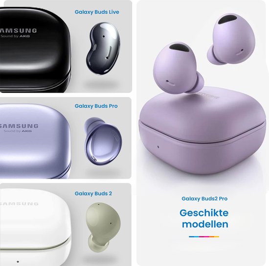 YONO Armor Hard Case geschikt voor Samsung Galaxy Buds 2 Pro (2022) - Galaxy Buds Pro (2021) - Galaxy Buds 2 (2021) - Galaxy Buds Live (2020) - Hoesje met Lock en Clip - Groen