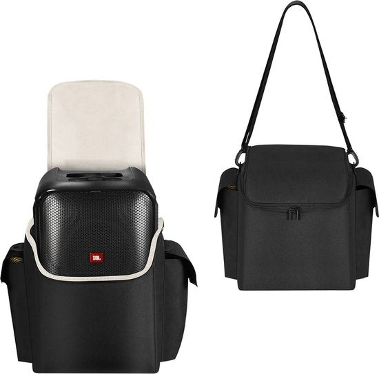 YONO Case geschikt voor JBL PartyBox Encore (Essential) - Bescherm Hoes met Accessoires en Microfoon Vak - Zwart