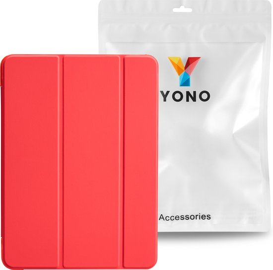 YONO Hoes geschikt voor iPad Air 2024 - 11 Inch - iPad Pro 2022 - 2021 - Case Cover - Tablet Hoesje - Rood