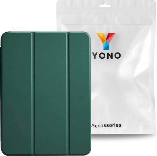YONO Hoes geschikt voor iPad 10e Generatie - 2022 - 10.9 inch - Case Cover - Tablet Hoesje - Donkergroen