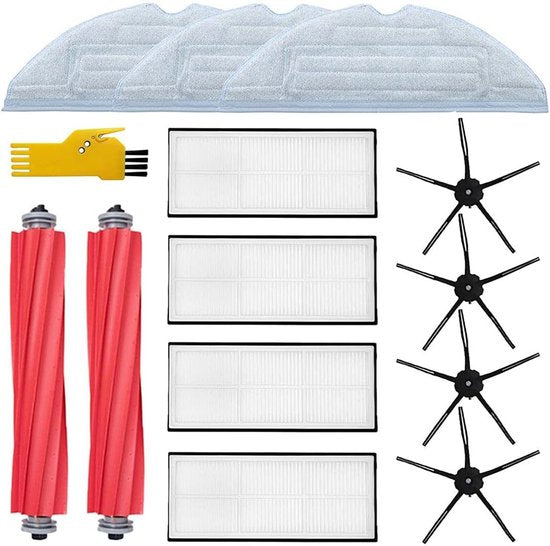 YONO Accessoires Set geschikt voor Xiaomi Mi Roborock S7 / S7+ / S7 MaxV / S7 MaxV Plus / S7 MaxV Ultra - Vervangbare Robot Stofzuiger Onderdelen - Filter, Mop en meer - 14 in 1