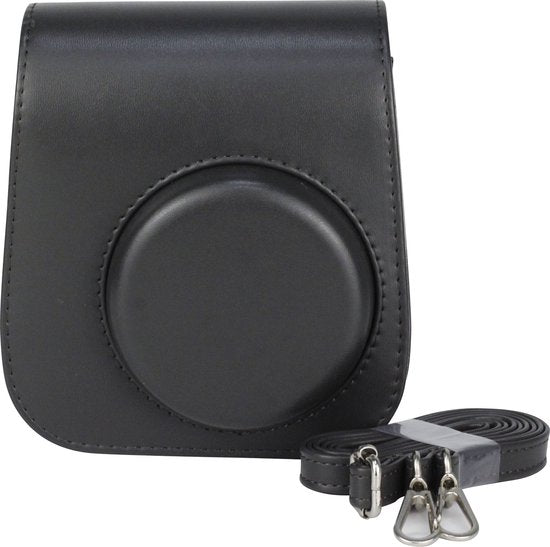 YONO Case geschikt voor Fujifilm Instax Mini 11 / 9 / 8 – Hoesje met Draagriem – Camera Tas - Zwart