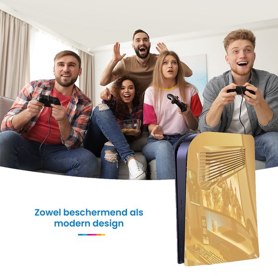 YONO Faceplate geschikt voor Playstation PS5 Digital Edition - Cover Plate - Skin - Behuizing - Accessoires - Goud