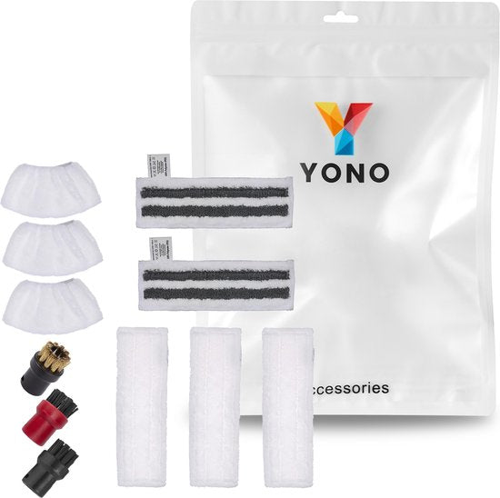 YONO Accessoires Set geschikt voor Kärcher Easyfix SC5 - SC4 - SC3 - SC2 - Stoomreinigeraccessoires met Doeken - 11 Delig