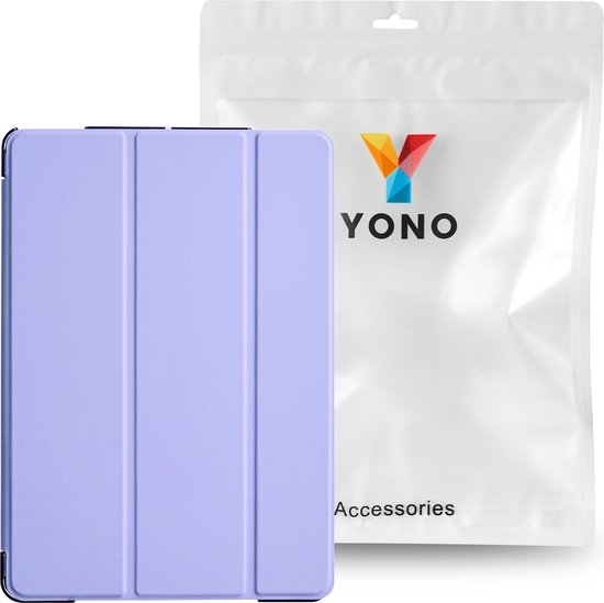 YONO Hoes geschikt voor iPad 9 10.2 inch - 9e Generatie - 8e - 7e - 2021 - 2020 - 2019 - Case Cover - Tablet Hoesje - Lila