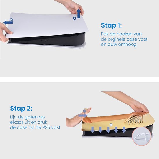 YONO Faceplate geschikt voor Playstation PS5 Digital Edition - Cover Plate - Skin - Behuizing - Accessoires - Goud