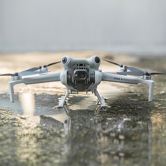 YONO Landingsgestel geschikt voor DJI Mini 4 Pro - Landing Gear Accessoires Opvouwbaar - Lichtgrijs