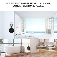 YONO Houder geschikt voor Google Nest Mini – Wall Mount – Zwart