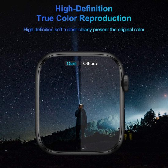 Screen protector geschikt voor Apple Watch - 40mm - Curved Edges - Volledige Bescherming - 3-Pack