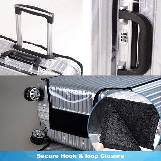 YONO Kofferhoes Transparant - Koffer Beschermhoes - Medium