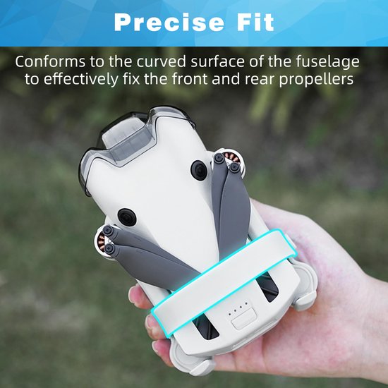 YONO Propeller Guard geschikt voor DJI Mini 4 Pro - Houder - Bescherming Accessoires - Grijs