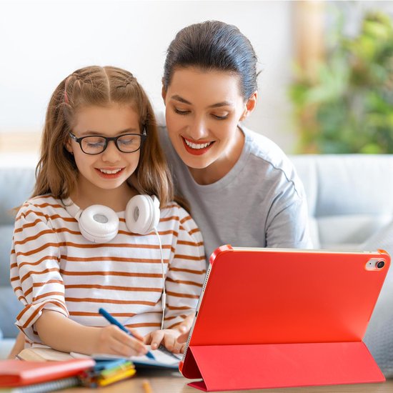 YONO Hoes geschikt voor iPad 10e Generatie - 2022 - 10.9 inch - Case Cover - Tablet Hoesje - Rood