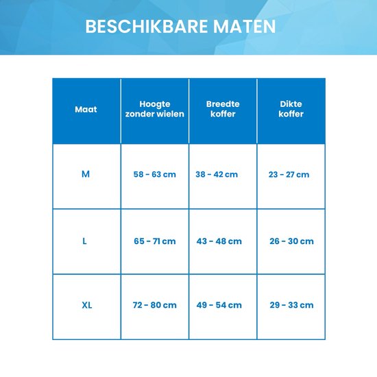 YONO Kofferhoes Elastisch - Wasbare Koffer Beschermhoes - XL - Tropical Blue